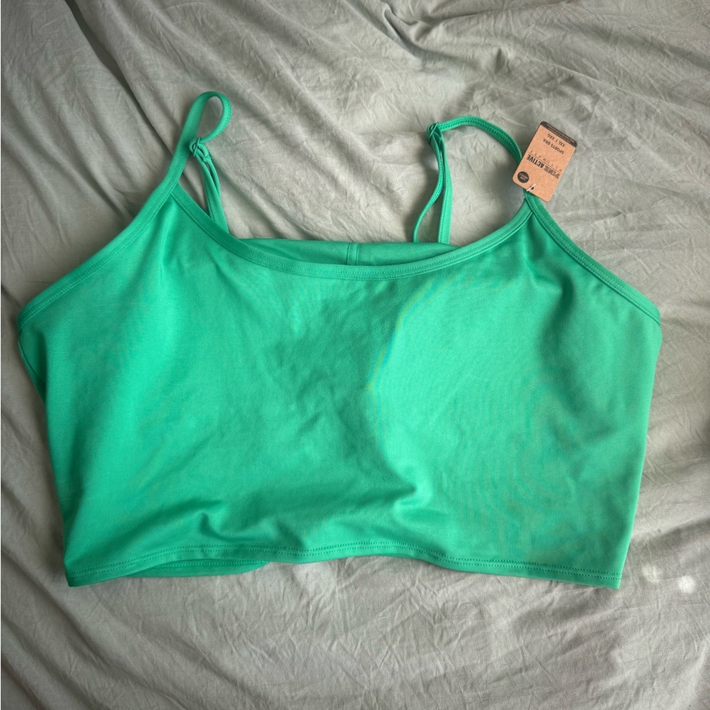 VS Pink Green Sports Bra